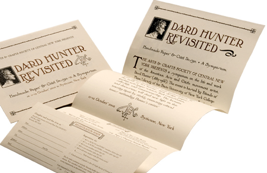 Dard Hunter brochure