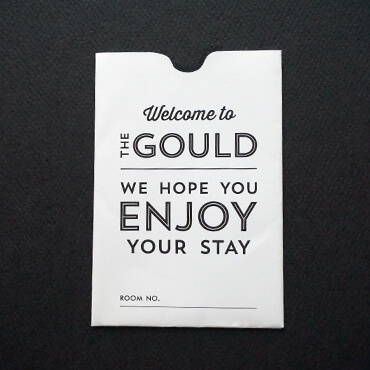 The Gould Hotel key sleeve
